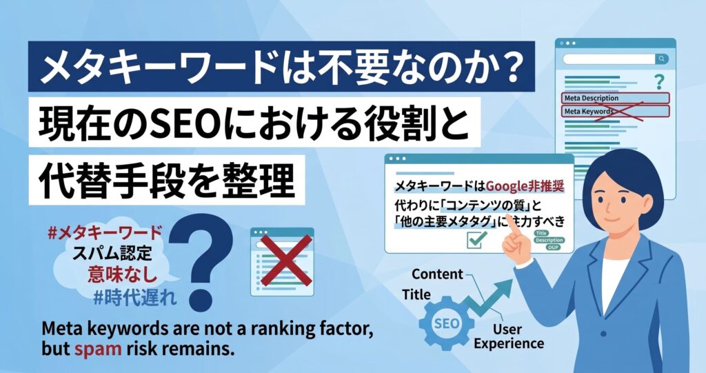 Metaキーワードは不要なのか