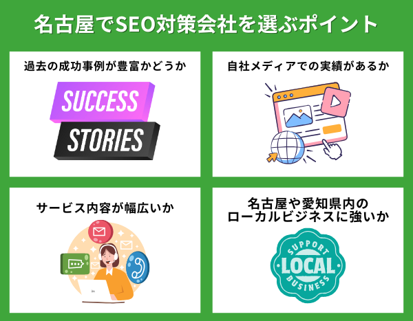 名古屋でSEO対策会社を選ぶポイント