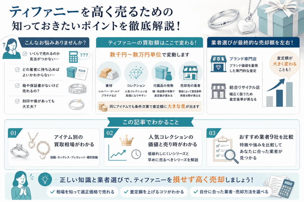 ティファニーを高く売るための知っておきたいポイント画像