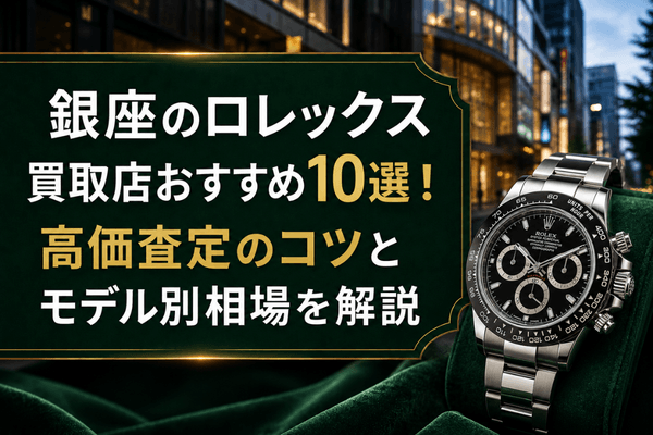 銀座のロレックス買取店おすすめ10選！高価査定のコツとモデル別相場を解説
