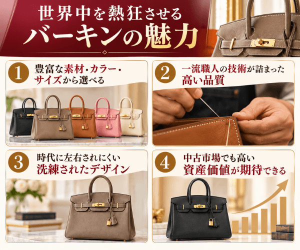 世界中を熱狂させるバーキンの魅力