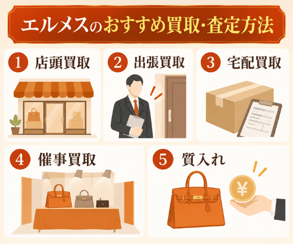 エルメスのおすすめ買取・査定方法