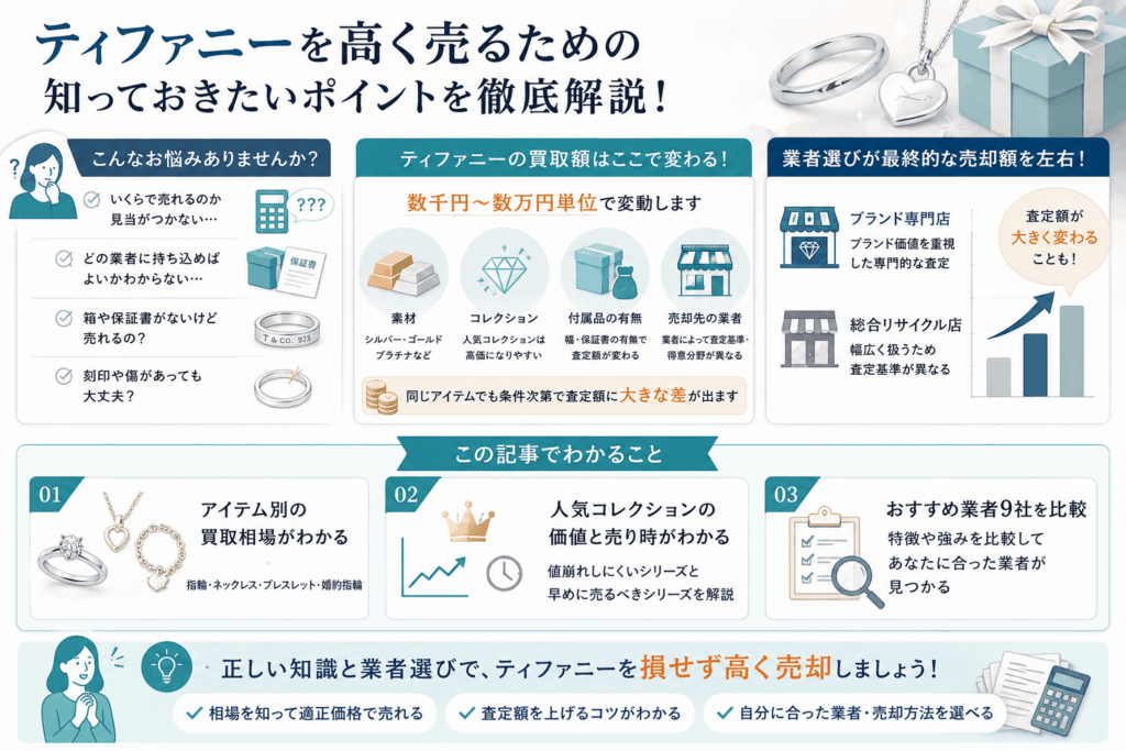 ティファニーを高く売るための知っておきたいポイント画像