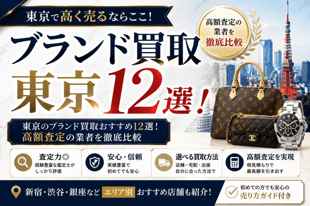 東京のブランド買取おすすめ12選！高額査定の業者を徹底比較